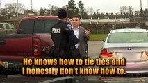 College Student Pulled Over For Speeding Learns How To Knot A Tie From Cop-d84VOd35arQ