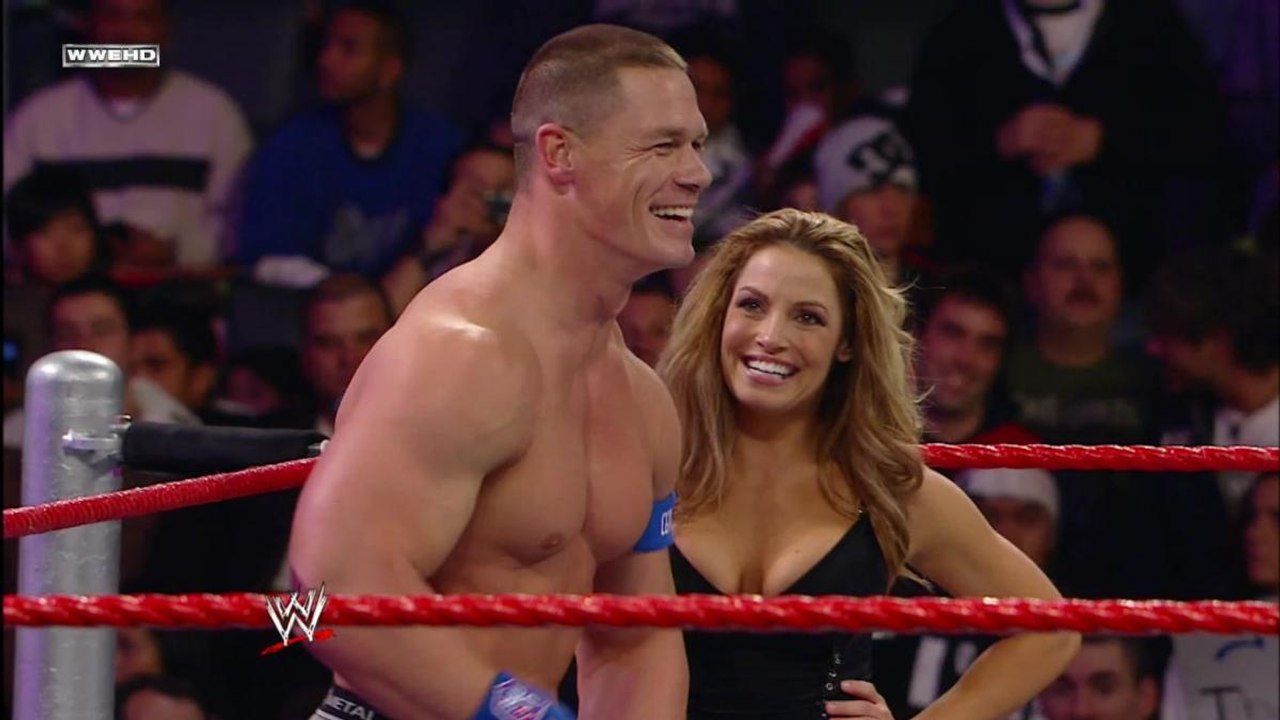 WWE John Cena and Trish Stratus vs Beth Phoenix and Santino