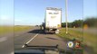 super drunk walmart trucker falls out of truck crawls on highway-2240_kbps