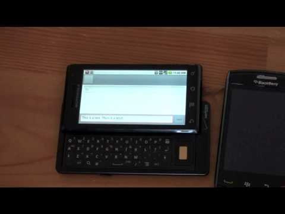Motorola Droid Vs. BlackBerry Storm 2
