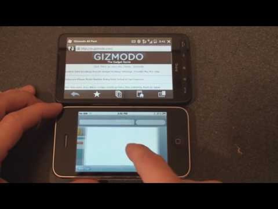HTC HD2 vs iPhone 3GS: Internet Browsing