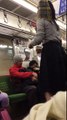 【迷惑】武蔵野線で熱唱する女性　A crazy woman to Japanese train !! Musashino Line-rLbVM7NH6bQ