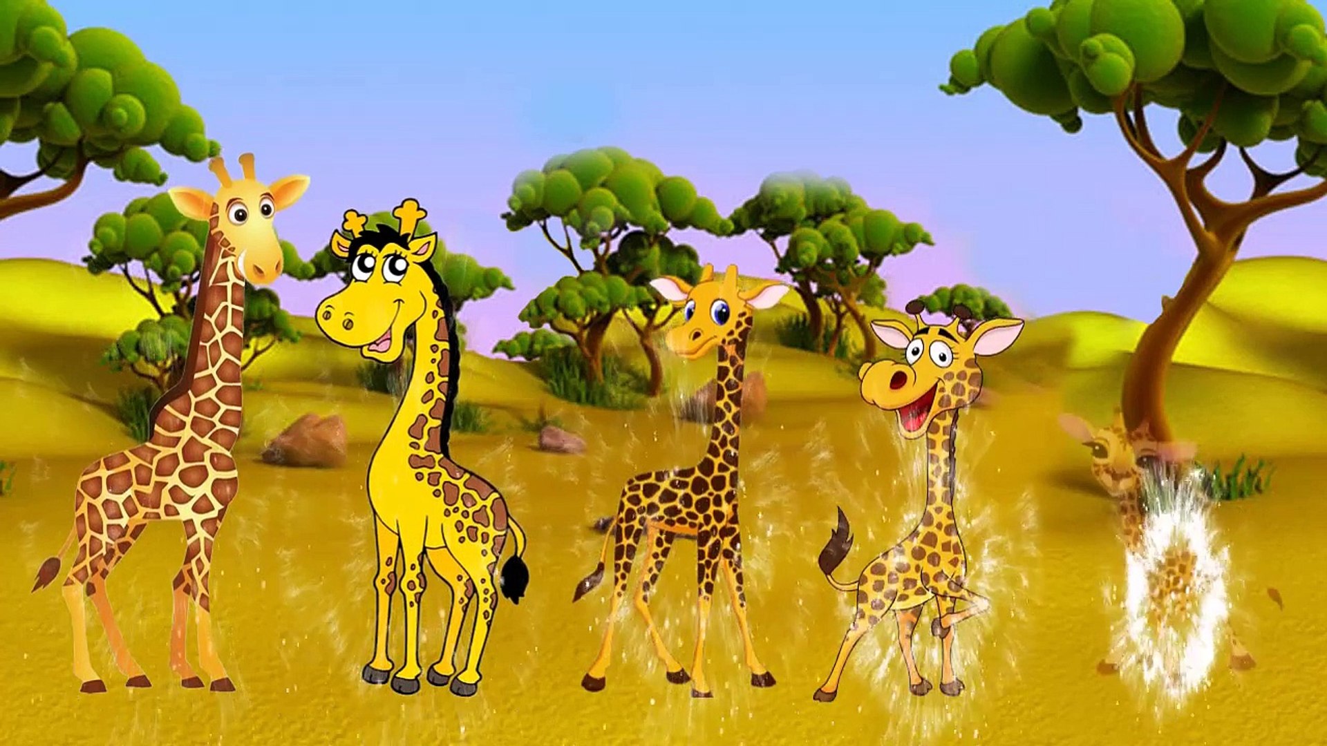 Giraffe Finger Family | Kids Nursery Rhymes