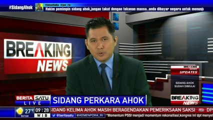 Download Video: Sidang Kelima Perkara Ahok Diawali Pembacaan Tata Tertib