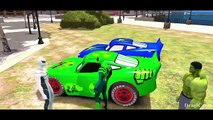 Disney Pixar Cars Ramone & Lightning McQueen Colors with Spiderman and Hulk Nursery Rhymes