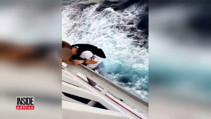 Heart-Stopping Video Shows Daredevil Cruise Passenger Hanging Off Ship-p-vL4yWKKsM