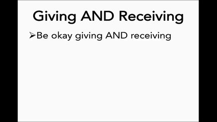 004 Giving AND Receiving