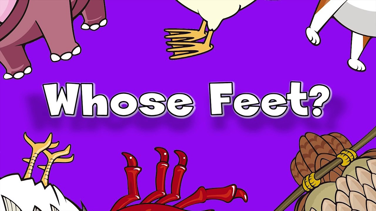 Whose Feet _ Learn Animals Song for Kids-bw_wf2...