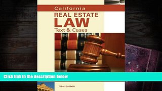 Read  California Real Estate Law: Text   Cases  Ebook READ Ebook