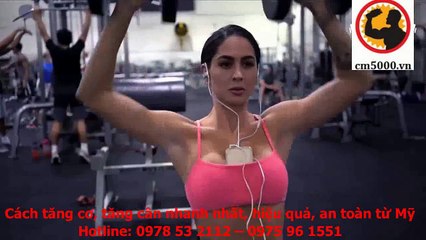 Bài tập cơ vai và tay sau với tạ cho nữ