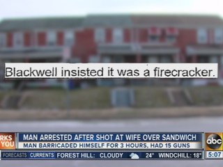 Man charged in connection with barricade that started over a grilled cheese sandwich