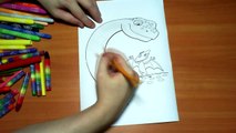 Dinosaurs New Coloring Pages for Kids Colors Coloring colored markers felt pens pencils