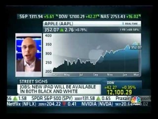 iPad 2: Noah on CNBC Street Signs - 3/2/11