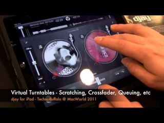 djay iPad - Virtual Turntables App @MacWorld 2011