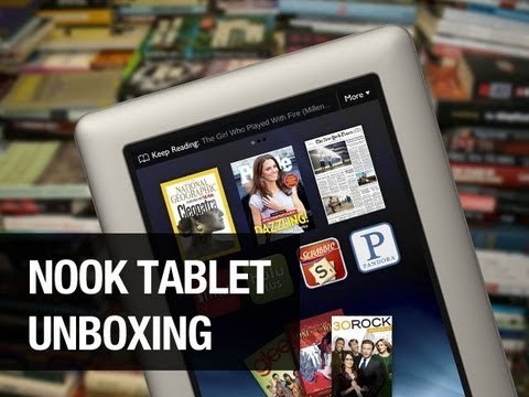 Nook Tablet Unboxing - Can it Put Out the Fire?