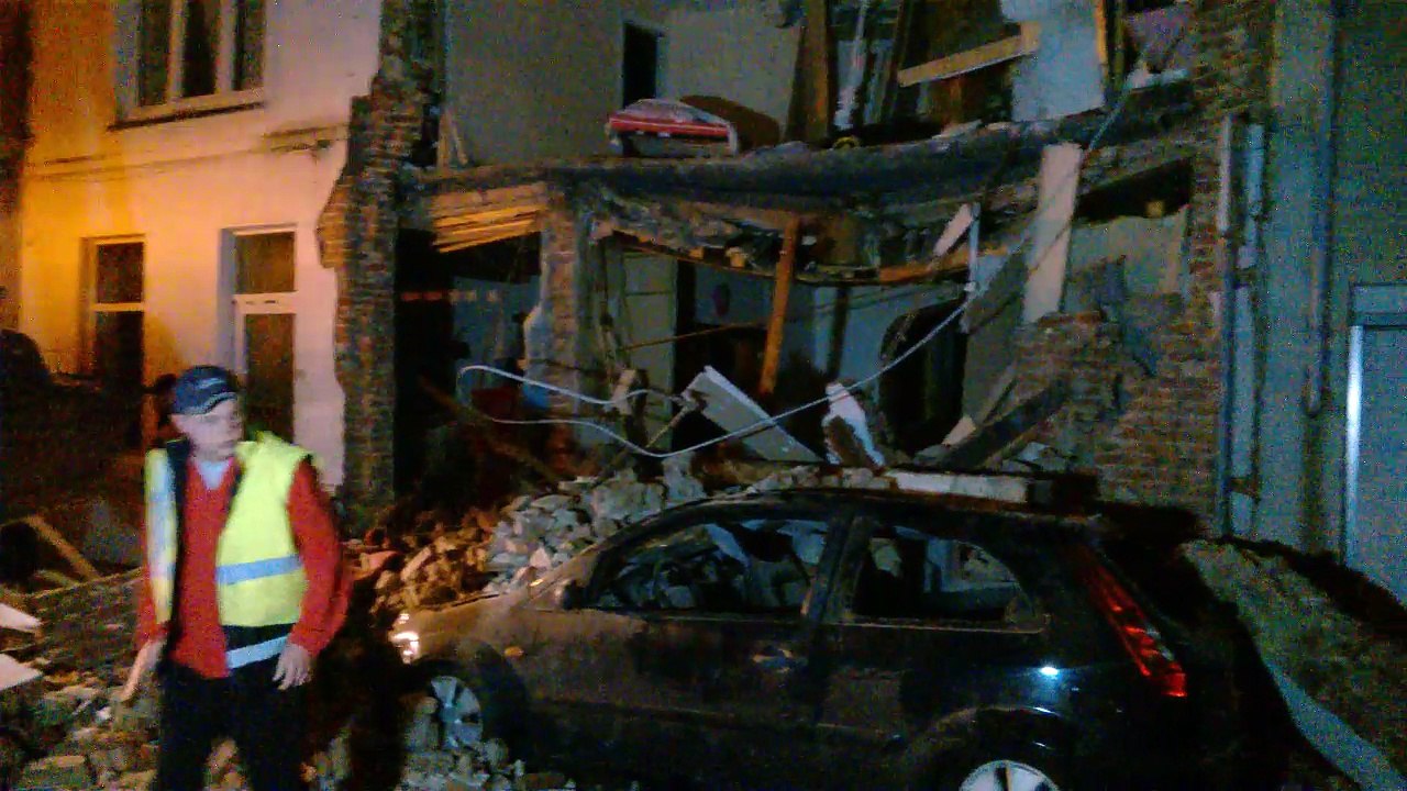 Explosion de gaz à Leuze en Hainaut: un maison complètement soufflée