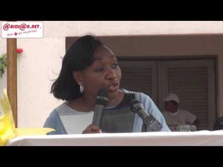 Lancement de la première campagne de vaccination contre la poliomyélite par Mme Raymonde Goudou