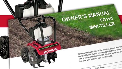 Honda FG110 - Adjusting the Drag Bar  - Honda Tillers-KA9iOKvyny4