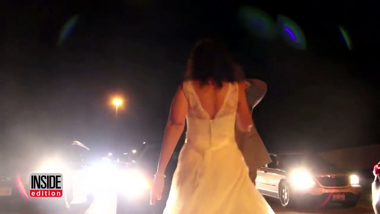 Newlyweds First Dance on Highway After Traffic Jam Makes Them Late To Wedding-sM0DOyaYqCU