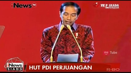 Descargar video: Presiden Jokowi Pidato di HUT PDIP