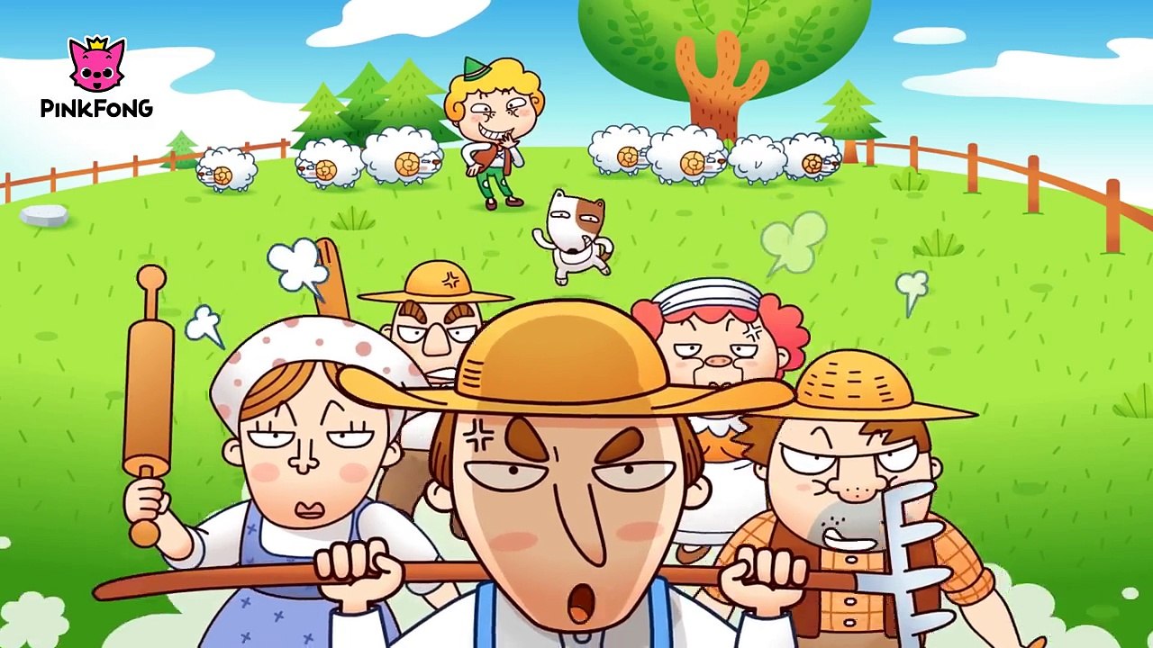 ひつじかいの しょうねん _ イソップ物語 _ ピンクフォン童話-wq0W3hysBSA