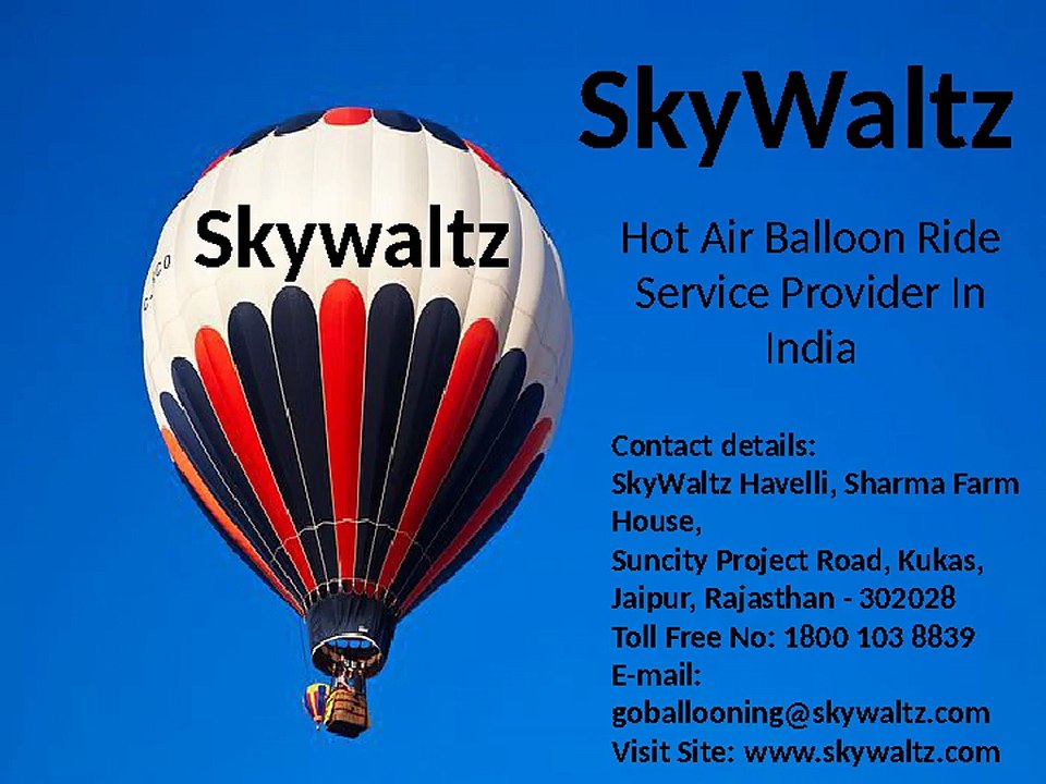 Hot Air Balloon Ride in India | Air Balloon Rides