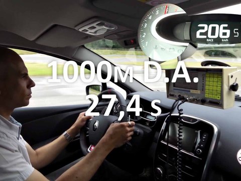 1000 mètres départ arrêté en Renault Clio RS Trophy