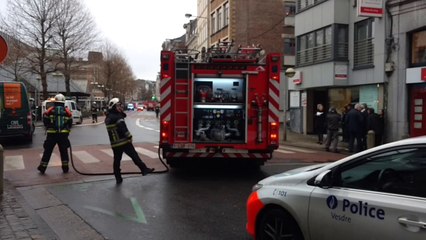 Alerte au gaz place Verte à Verviers