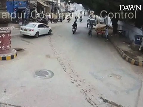 CCTV Footage Of Giant Buffalo Attacks Motorcyclist Leaving Him Unconscious.