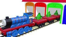 Best Learning Colors Video for Children - Dinosaurs and Thomas the Train Garage for Kids