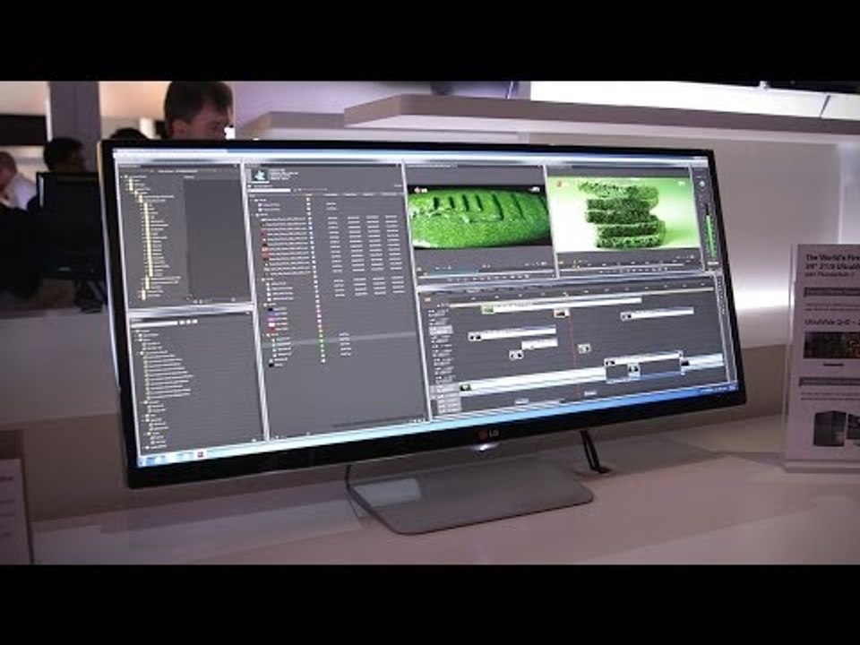 LG 34-inch UltraWide QHD Monitor First Look - CES 2014