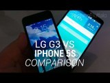 LG G3 vs iPhone 5S Comparison