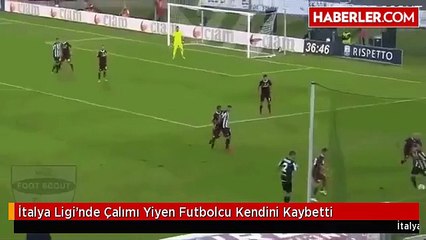 İtalya Ligi'nde Çalımı Yiyen Futbolcu Kendini Kaybetti