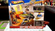 Toy Trucks - Hot Wheels Monster Trucks - Mighty Mini Monster Jam Showdown Stadium by FamilyToyReview