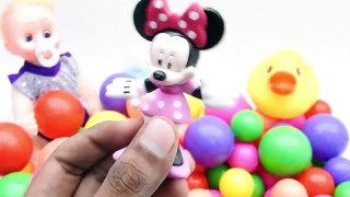 LEARN COLORS Baby Girl Doll Bath Time 'The Ball Pit Toys' Baby Kids Videos-15AfoaedHLU