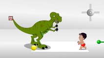 Funny Little Boy Playing with Dinosaur,Learn Numbers with Dinosaurs, Little Boy Dinosaur Learning Nu