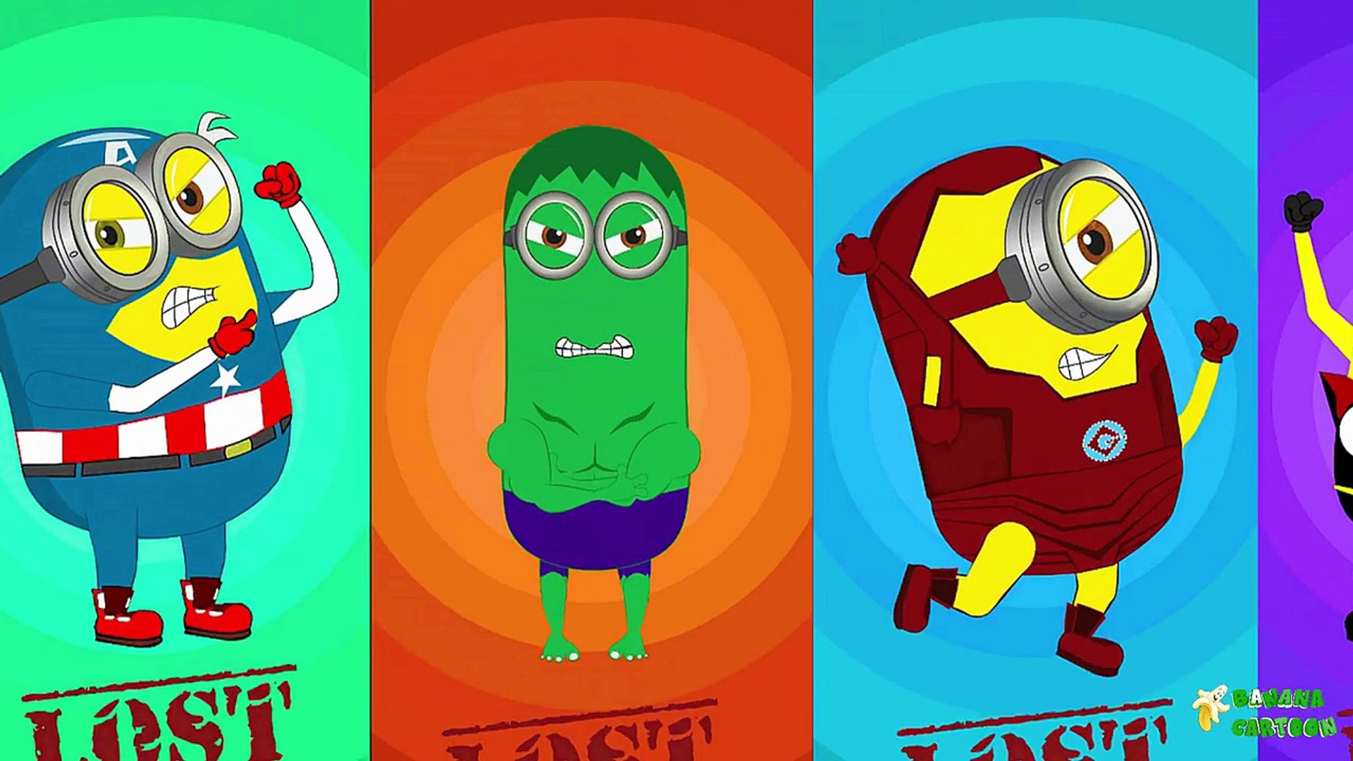 Minions Banana Cartoons for Children - Best New Superheroes Cartoon for  Kids 2016 [4K]_2 - video Dailymotion