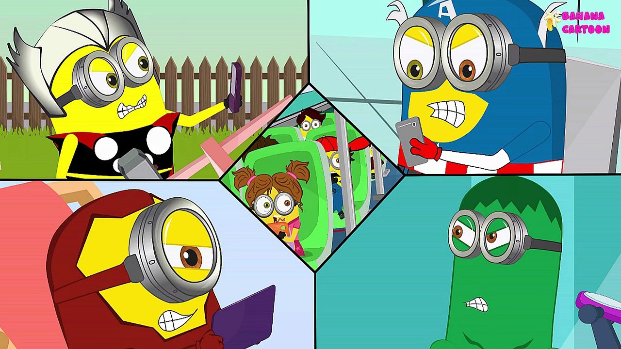 Minions Banana Cartoons for Children - Best New Superheroes Cartoon for Kids 2016 [4K]_7