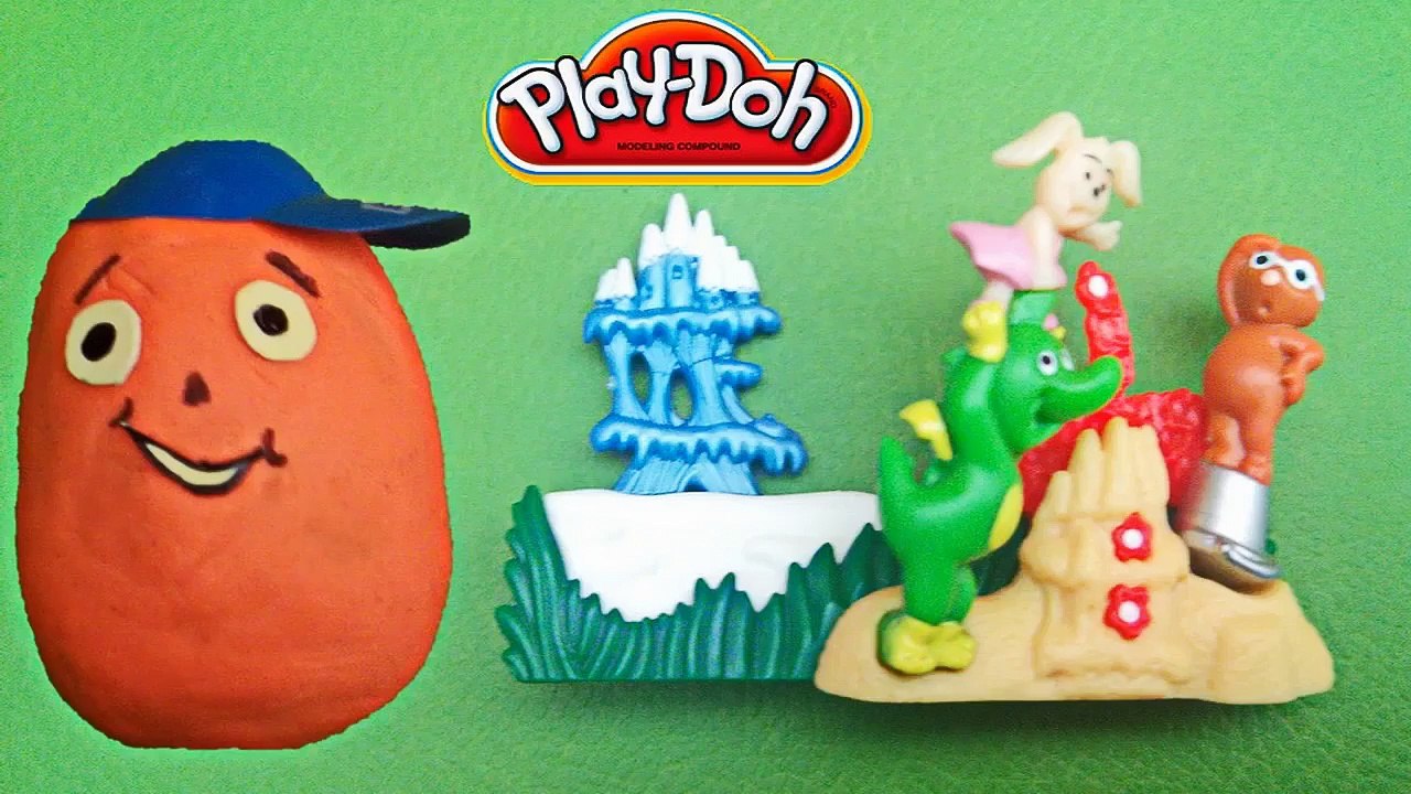 Play Doh Surprise Egg With 3D Puzzle Toys, Dragon And Friends _ LESSON 2-v3dsChTJ_Tw