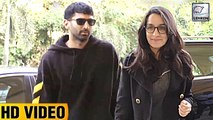 VIDEO Aditya Roy Kapur & Shraddha Kapoor Leave Mumbai For 'Ok Jaanu' Promotions
