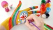 Hand Face Painting Learn Colors for Children Body Painting Finger Family Nursery Rhymes ドラえもん