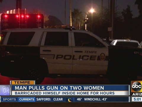 Man taken into custody after pulling gun on roommates in Tempe