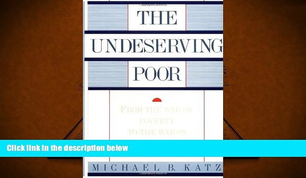 READ book The Undeserving Poor: From the War on Poverty to the War on Welfare BOOOK ONLINE
