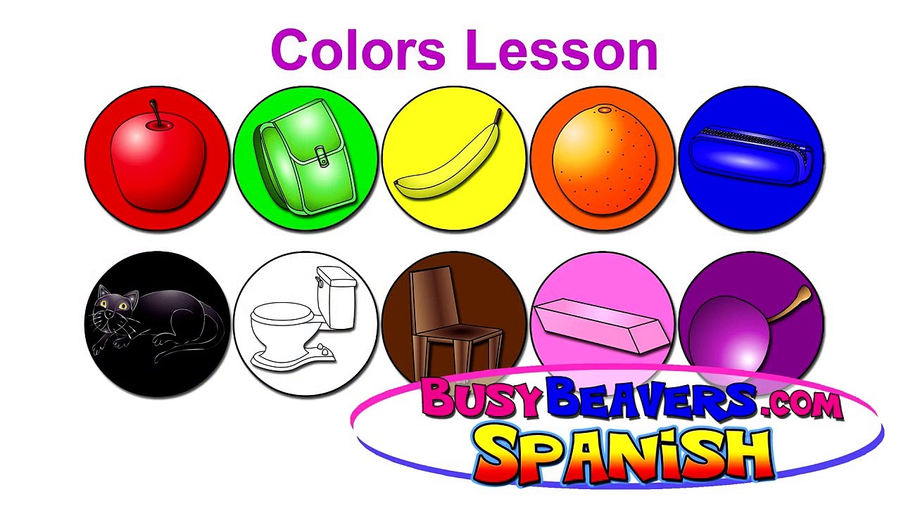 “Colors Lesson” (Spanish Lesson 05) CLIP - Teach Colour Names, Baby Spanish Words, Español Colores-OktvrZtDnJk