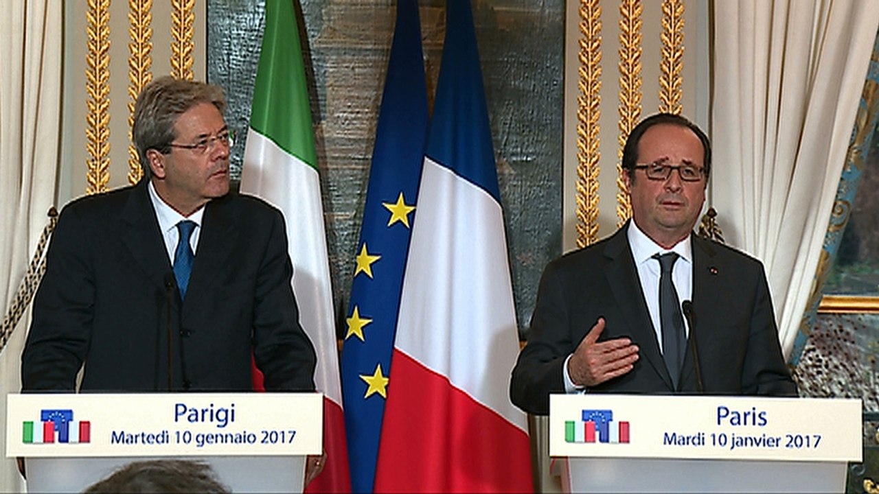 Déclaration conjointe avec Paolo Gentiloni, Président du Conseil des Ministres italien