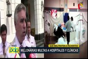 Susalud: hospitales o clínicas serán multados por mala atención