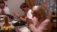 Dog Prays At Dinner Table - AFV
