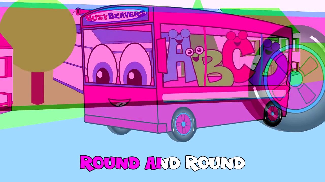 'The Wheels On The Bus' _ Pink Bus Version _ Nursery Song _ Baby Videos _ Children's Learning Rhyme-Lgx9HSCZRdY
