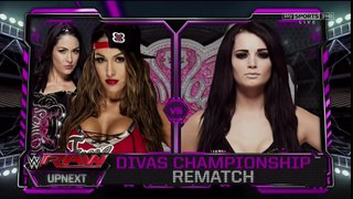 WWE RAW 03.02.15 Diva's Championship Match_ Paige vs. Nikki Bella