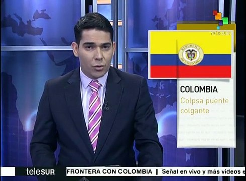 Colombia: mueren 11 personas al colapsar un puente colgante